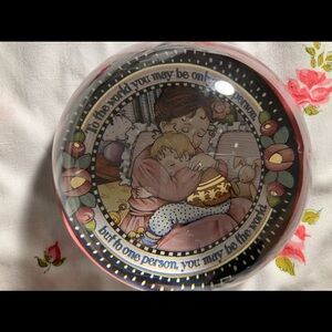 Mary Engelbreit Crystal paperweight To The World You May Be Only One Person..